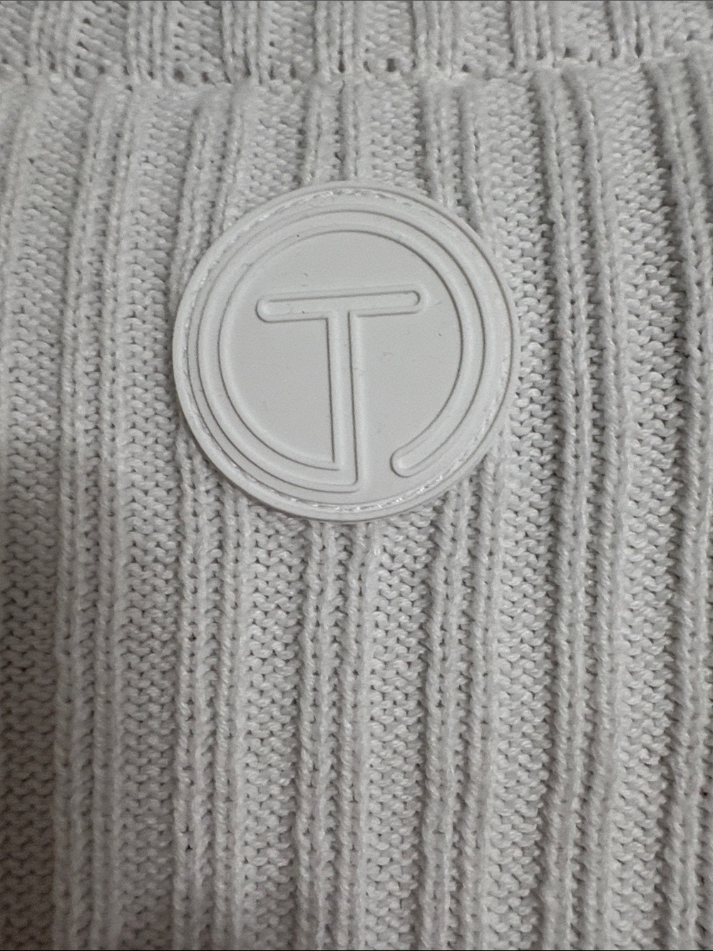 Talbots white Ribbed Full-Zip Cardigan - Picture 4 of 4